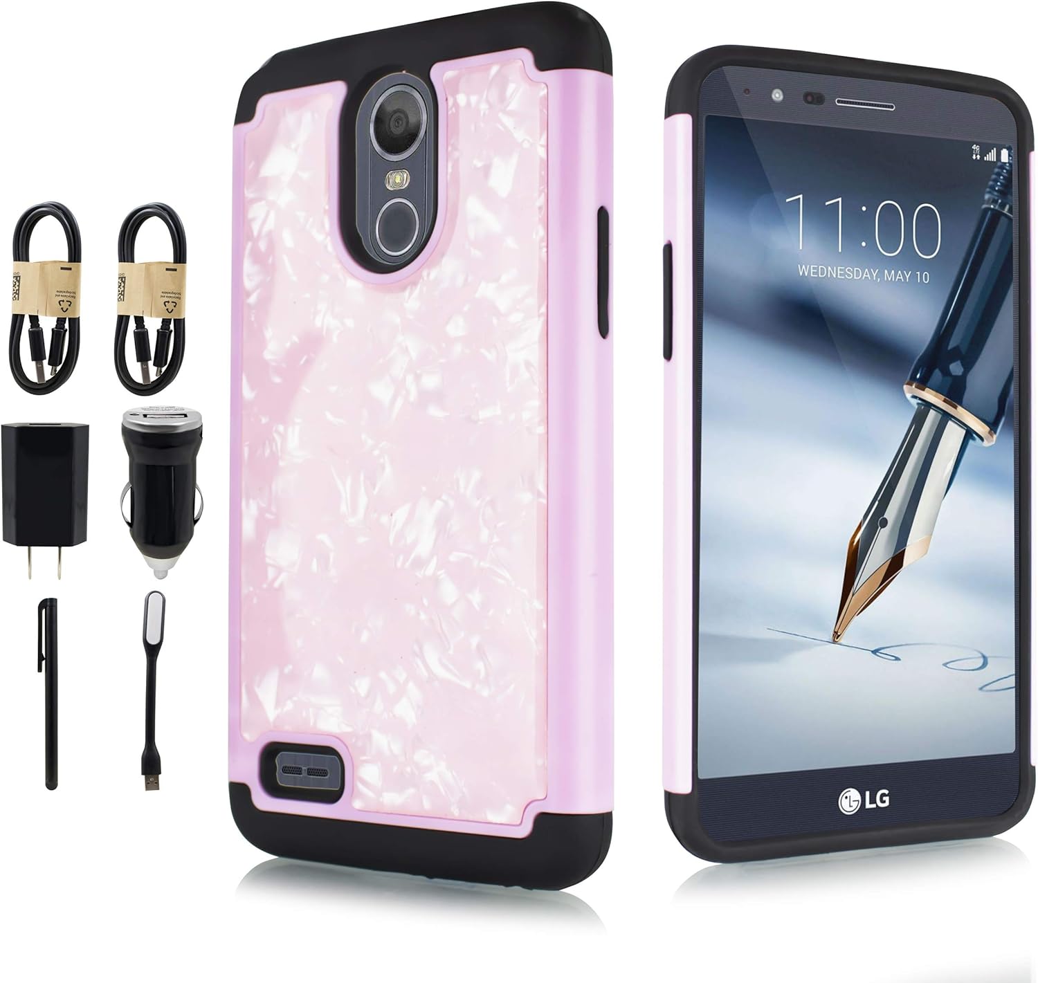 Best lg stylo 2 pink battery cover
