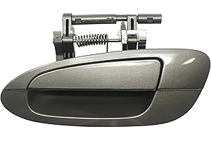 S Sentinel Parts Outside Exterior Door Handle Rear Left Driver Side KY2 Polished Pewter Metallic Compatible with 2002-2006 Nissan Altima Replaces # NI1520112, 82607-8J009