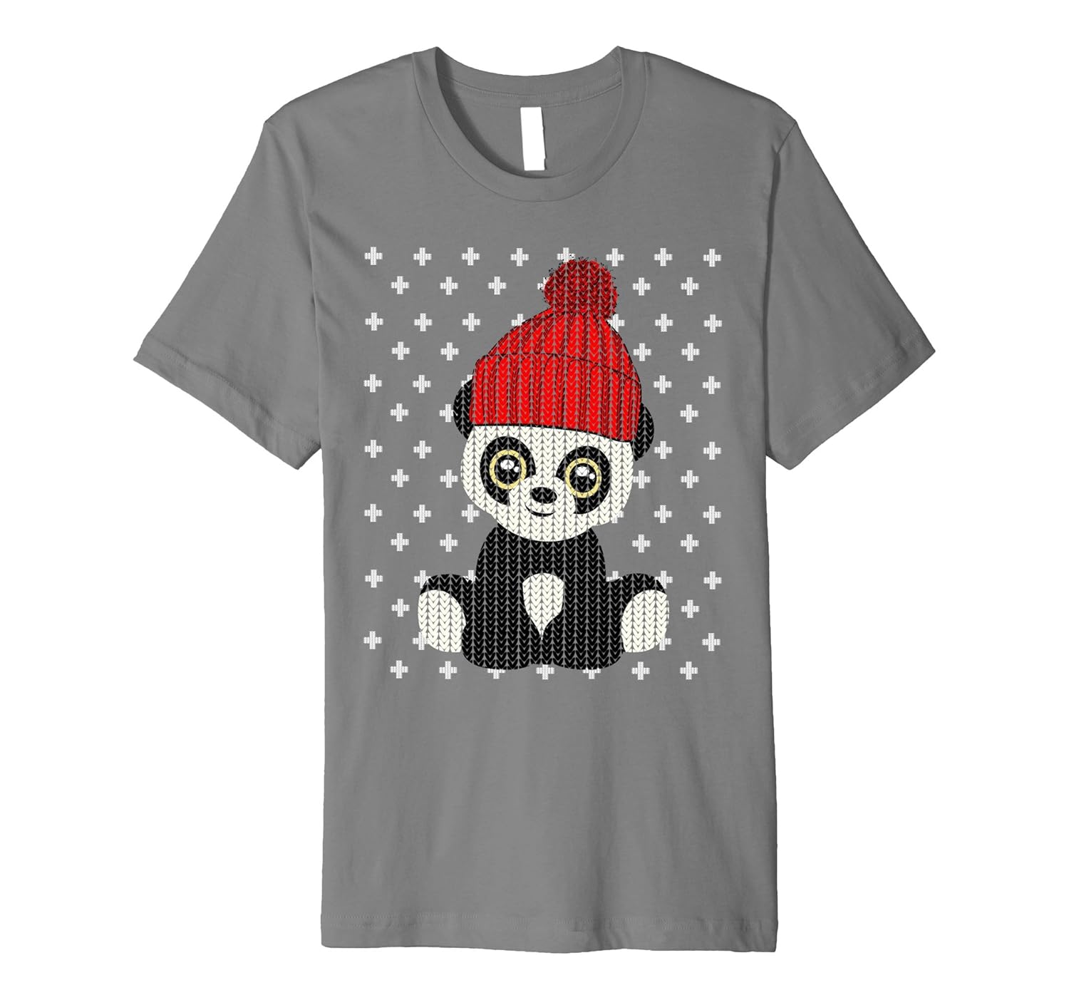 PREMIUM UGLY CHRISTMAS SWEATER SHIRT Panda Funny Toy T-SHIRT-Rose