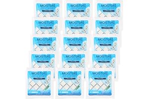 Zarpax Moisture Absorber Sachets Fresh Cotton 1.4 oz/40g - Remove Excess Moisture In Air & Odor - Desiccant Dehumidifier for Closet, Drawer, Safe, Storage - Dampness & Humidity Control - Set of 15