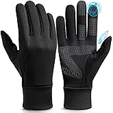 OZERO Winter Touchscreen Gloves for Men: Warm Running Gloves Windproof Water Resistant - Lightweight Thermal Glove for Hiking Cycling Driving