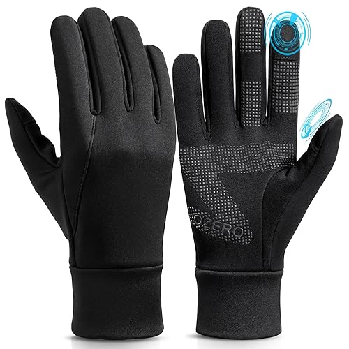 OZERO Winter Touchscreen Gloves for Men: Warm Running Gloves Windproof  Water Resistant Lightweight Thermal Glove for Hiking Cycling Driving in  Oman