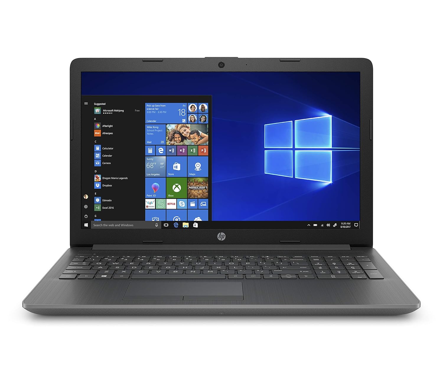 HP 15Inch Laptop, AMD Ryzen 3 3200U, 8GB RAM, 128GB SSD