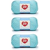 Red Heart Soft Baby Steps Aqua Yarn - 3 Pack of 141g/5oz - Acrylic - 4 Medium (Worsted) - 256 Yards - Knitting/Crochet