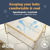 Mother Nurture Eco Fibre Travel Cot Mattress 95x65cm Hypoallergenic view 7