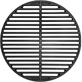 Cast Iron Cooking Grid for Medium Big Green Egg Accessories, Round Grill Grate Grids for BGE or Other Same Size Charcoal Grill