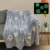 Soccer Blanket, Luminous Blankets is Kids Boys Girls Fun Soft Plush Flannel Sleep Blanket, Soccers Gifts for Boys Girls Soccers Lovers and Christmas 50"x60" (Soccer)
