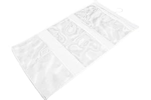 GATHINESS Mesh Bathroom Storage Bag Hanging Shower Organizer with 6 Compartments for Cruise and Dorm Use