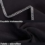 NTBAY 2 Pack 50x90 cm Black 100% Brushed Microfiber Pillowcases view 3