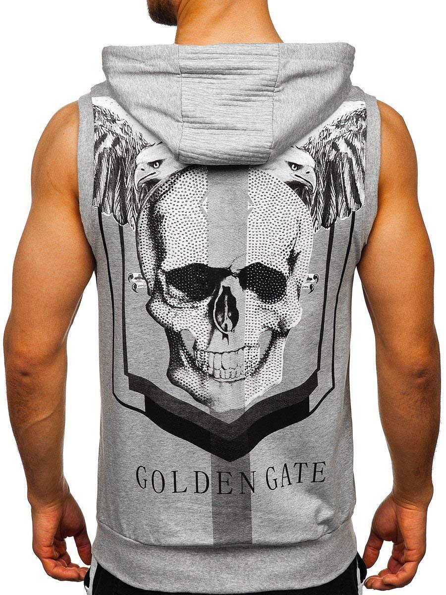 Hooded Tee Military T-Shirt Gym Shirt 
