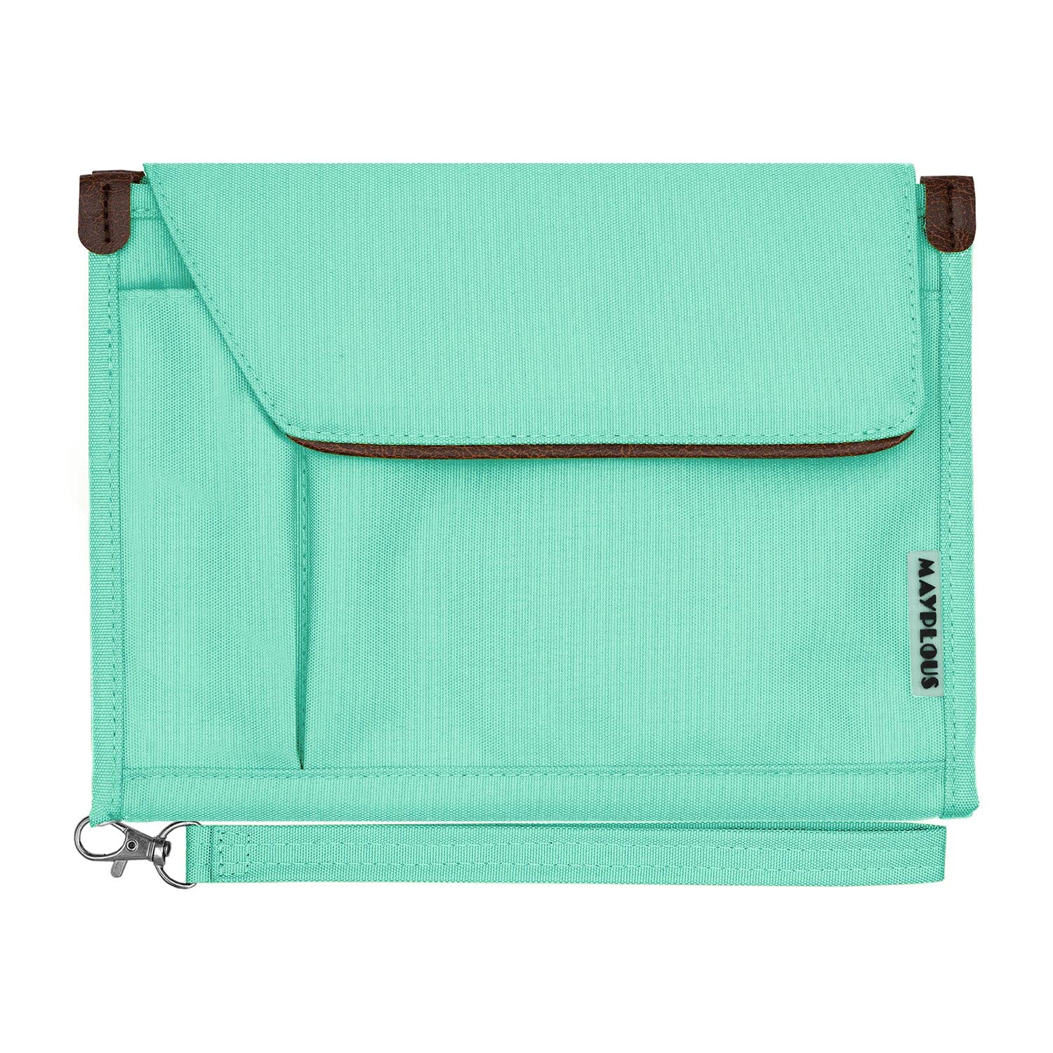 A5 Conference Folder Business Organiser Bag Notepad Carrying Case Document Case A5 Portfolio Organiser (Mint Green)