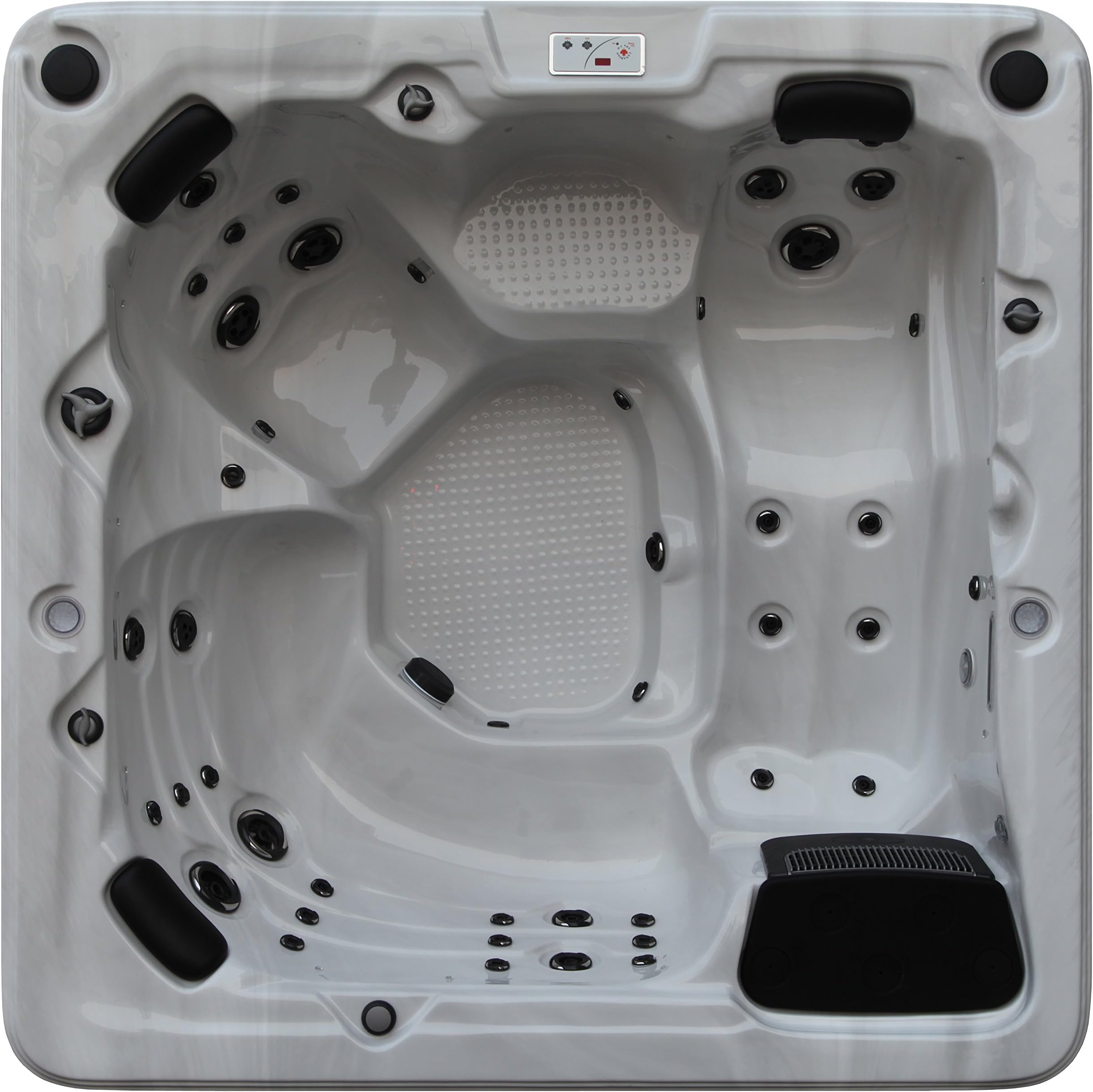Canadian Spa Company Toronto 44-Jet 6 Person Hot Tub with LED Lighting and Pop-up Speakers