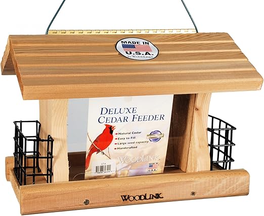 Amazon Com Woodlink Deluxe Cedar Bird Feeder With Suet Cages