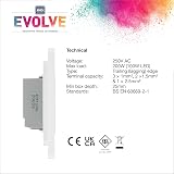 BG Double Master Touch Dimmer 2Way Trailing Edge Screwless Brushed Steel 200W view 4