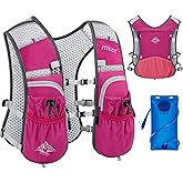 Running Hydration Vest for Women Men - Waterproof Running Water Backpack Hydration Pack with 12 Pockets, Lightweight Water Vest for Hiking Trail Cycling Marathon Race