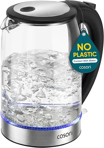 Cosori Electric Kettle (Glass, 1.7L)