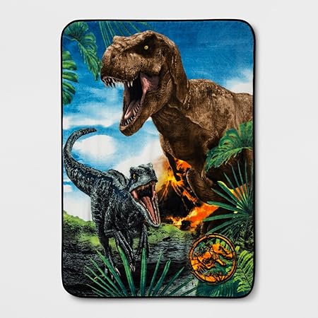 Amazon ジュラシックパーク 毛布 ミニブランケット 117x152cm ジュラシックワールド 恐竜 おもちゃ雑貨 手品 おもちゃ
