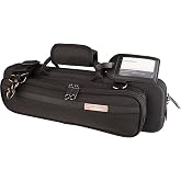 Protec Flute Slimline PRO PAC Case (Fits B or C Foot), Black, Model PB308