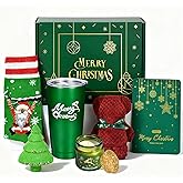 JOYOFUN Christmas Gifts Basket for Women Men Merry Christmas Gifts Ideas Box xmas Presents xmas Gift Relaxing Bath Gifts Scented Candles Insulated Tumbler Set