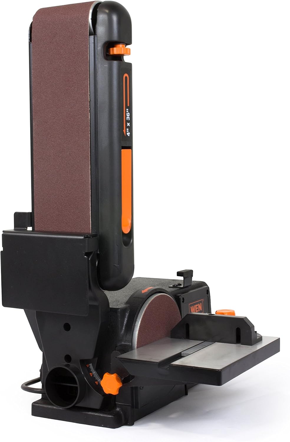 WEN 6502T 4.3-Amp 4 x 36 in. Belt and 6 in. Disc Sander with Cast Iron Base - - 