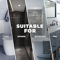 Clear Bloom Anti Slip Shower Stickers 24 PCS, Gray