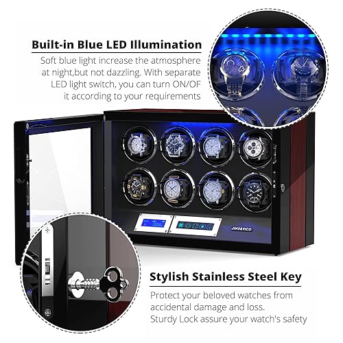 Winding Machine Watch Winder Pillow Watch Winder, Wooden Finish