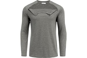 Deyeek Unisex Chemo Shirts for Port Access Chemotherapy Must Haves Long Sleeve Cancer Care Package for Men