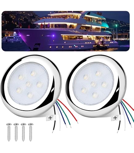 Rgb Marine Led Lights HUSUKU GT1 Boat RGB LED Underwater Lights - 12V ...