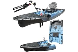 Reel Yaks Recon Modular Fishing Kayak - 10ft Lightweight, Sit On Top Kayak for Adults & Youth - Stable & Portable, Ideal Space-Saving Design - 400 lbs Capacity