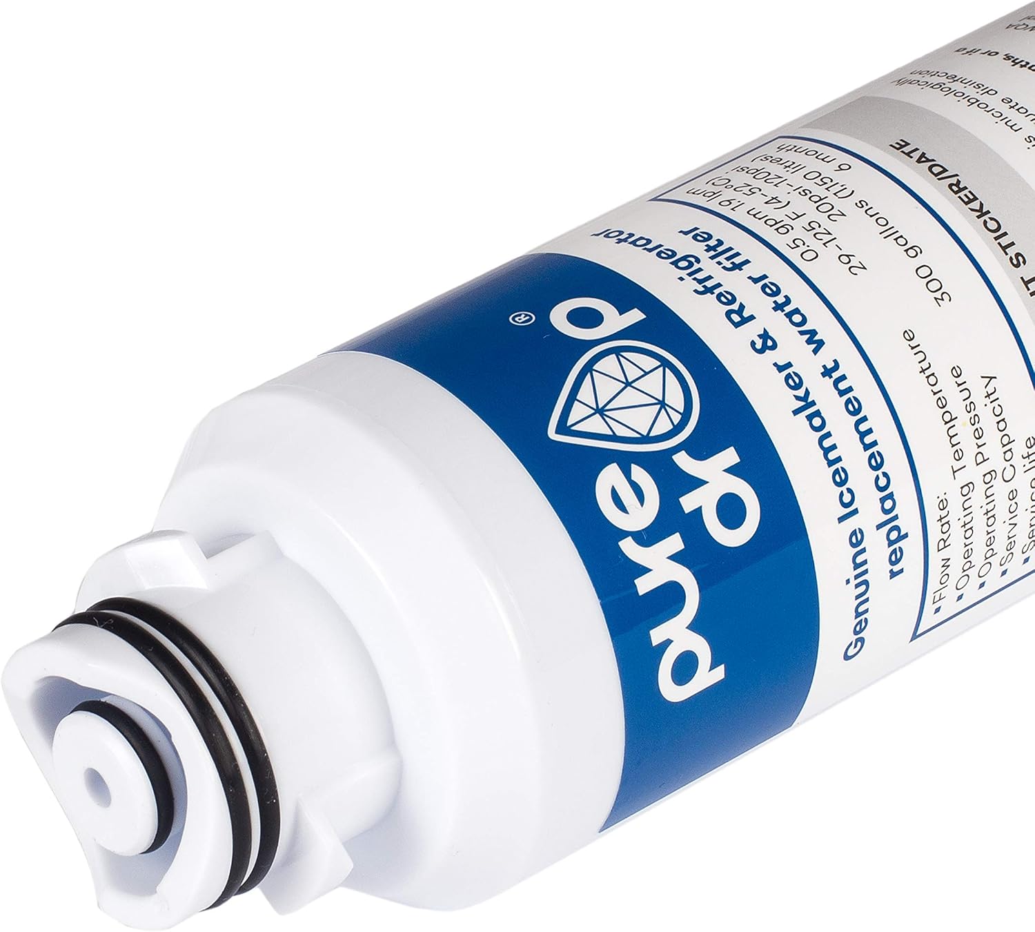 Puredrop DA2900020B Compatible with Samsung DA29-00020B, HAFCIN, HAF-CIN, HAF-CIN/EXP, DA97-08006A/B Refrigerator Water Filter (2 Pack) - Image 3