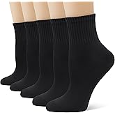 SERISIMPLE Womens Mini Crew Thin Viscose Bamboo Socks Soft Above Ankle Casual Socks Comfort Solid Color 5 Pairs