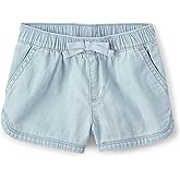 The Children's Place Baby Girls' and Toddler Pull on Chambray Shorts