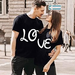 Women's Black Cotton 100% V-Neck Short Sleeve