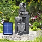 BTGGG Solar Water Fountain Rockery Garden Light 19x51 cm Outdoor Feature view 2