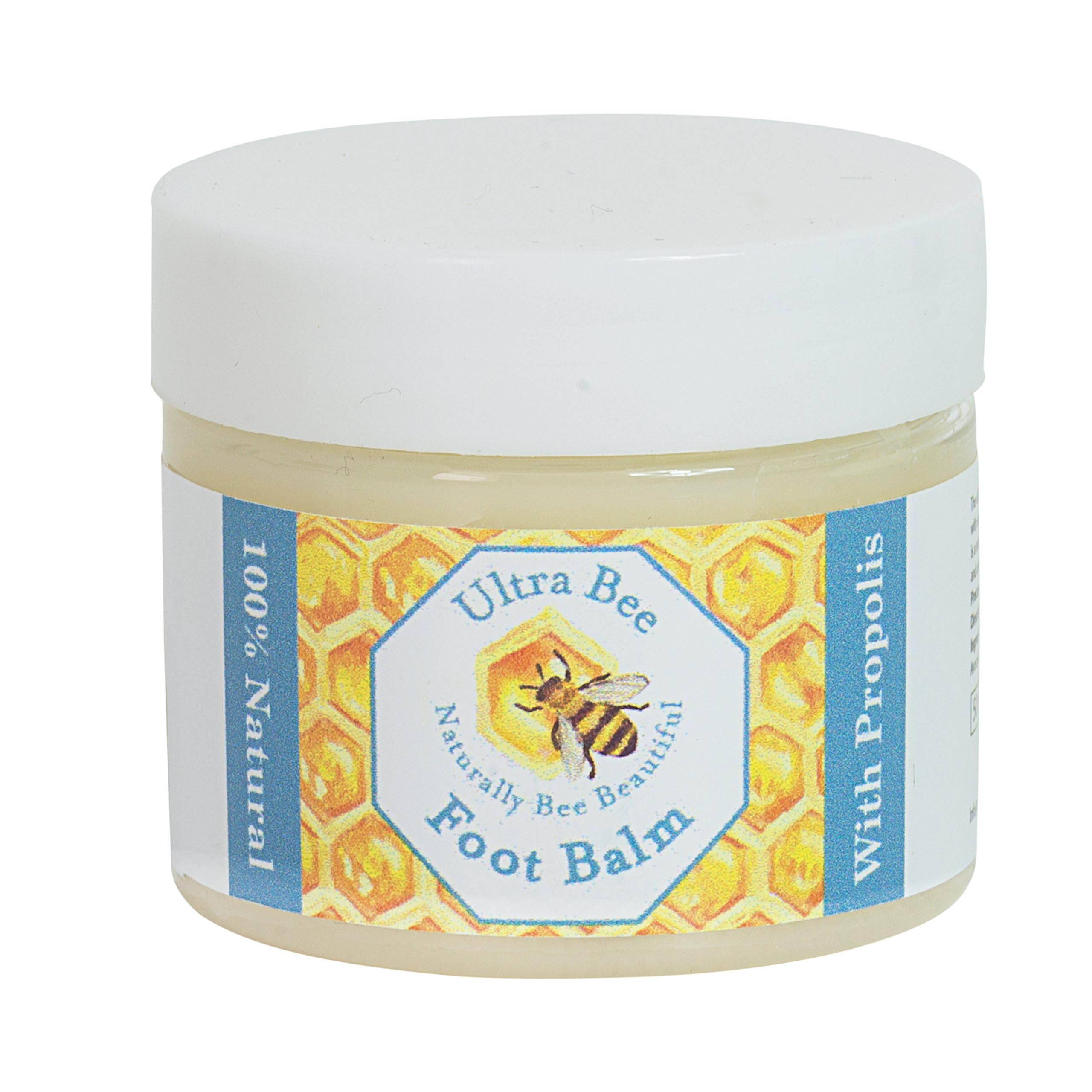 Ultra Bee Naturally Bee Beautiful 100% Natural Foot Balm Propolis, Honey & Tea Tree