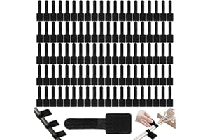 Meiguihai 100 Pcs Cable Straps for Cable Management,Cable Management Under Desk, Self Adhesive Cable Ties,Reusable Cable Ties