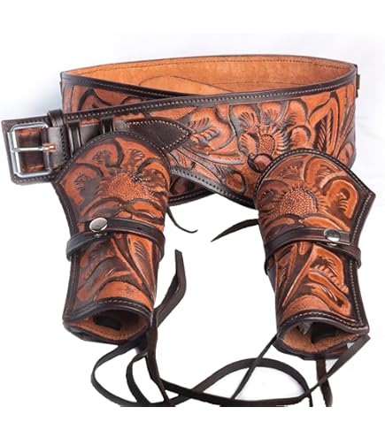 Gun Honey Pistola De Vaquero Con Funda Estilo Salvaje Oeste - Accesorio Para Disfraz Adulto - Sheriff Y Cowboy Complementos Disfraz Vaquero Adulto