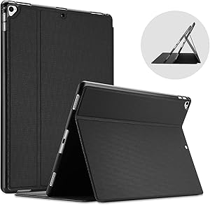 ProCase iPad Pro 12.9 2017 / 2015 Case (Old Model, 2nd & 1st Gen), Slim Stand Protective Folio Case Smart Cover for iPad Pro 12.9 Inch 2nd Gen 2017 / iPad Pro 12.9 Inch 1st Gen 2015 -Black