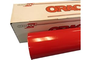 24" x 15' (feet) Roll of Oracal 651 Vinyl for Craft Cutters and Vinyl Sign Cutters (Red, 15 Feet)