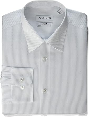 calvin klein men's white dress shirt