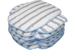 LTWHOME Microfiber Scrubbing Mop Pads Fit for McCulloch MC1375, MC1385 Steam Cleaner, Compatiable with McCulloch A1375-101(Pack of 12)