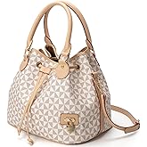 Bucket Purse for Women With Chic West Hobo Style, Drawstring Shoulder Handbag, Tote Featuring Pockets Design