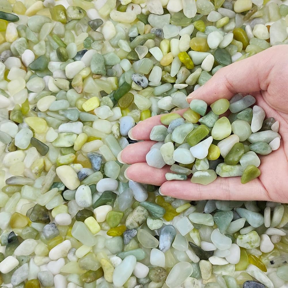 FANTIAN Jade Pea Gravel 2 lbs 6-9 mm Plant Pot Decor Garden Vase Fillers