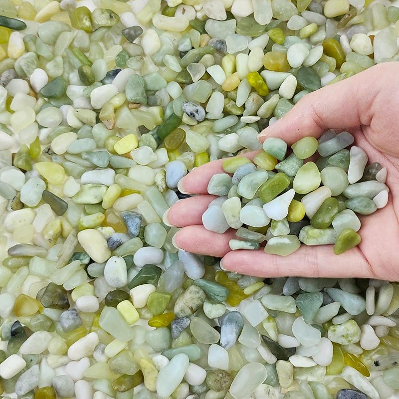 FANTIAN Jade Pea Gravel 2 lbs 6-9 mm Plant Pot Decor Garden Vase Fillers