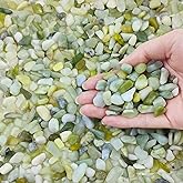 FANTIAN 2 lbs Jade Rocks for Plants Indoor, 3/8 inch Small Pebbles for Indoor Plants, Decorative Rocks for Succulents Cactus 