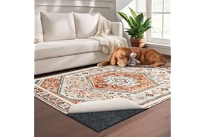YXZHYABA 100% Waterproof Rug pad, 8x10 ft Area Rug Non-Slip Rug Pads, 1/4" Thick Carpet Pads for All Floors and finishes, Felt pad for Hardwood Floors, Keep Carpets in Place Soft and Secure