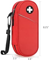 SITHON EpiPen Medical Carrying Case Insulated Organizer Bag Red view 8