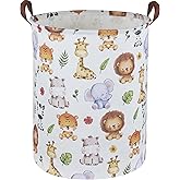 Sanjiaofen Kids Laundry Hamper,Baby Laundry Basket Animal Storage Baskets for Kids Room Decor,Nursery Hamper,Bedroom,Toy Organizer,(Cute Animal)