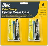Bloc White Hinge 2Pc Epoxy Resin Quick Dry Glue & Hardener 5 Minute view 1