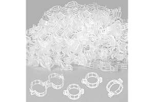 YMHB 300 PCS Plant Support Clips, Tomato Clips, Plastic Trellis Clips, Grape Vine Tomato Vine Fixing Clip, Garden Clips for Plant Vine Vegetables to Grow Upright and Healthier